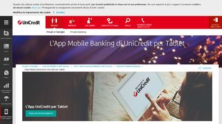 App Mobile Banking per Tablet di UniCredit - UniCredit Banca