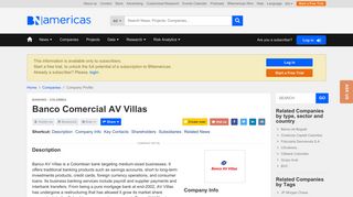 Banco Comercial AV Villas (Banco AV Villas) - BNamericas