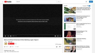 Banco do Brasil Americas Online Banking Login | Sign-in - YouTube