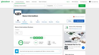 Banco Intermedium Reviews | Glassdoor