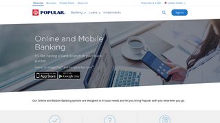 Popular Online and Mobile Banking - Popular Bank