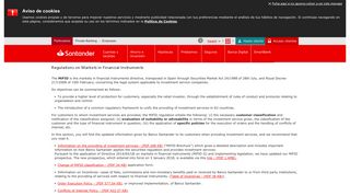Information in english - Banco Santander