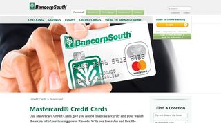 BancorpSouth Mastercard Credit Cards