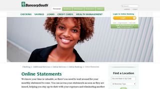 Online Statements from BancorpSouth
