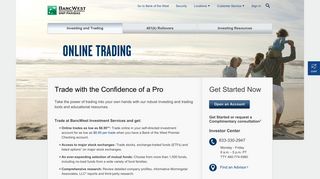 Online Trading, Investments - Bank of the West