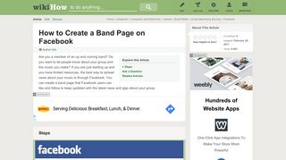 How to Create a Band Page on Facebook: 6 Steps (with Pictures)