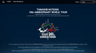 Log in - TAMASHII NATIONS 10th ANNIVERSARY WORLD TOUR ...