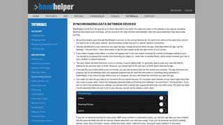 BandHelper: Synchronizing Databases