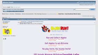 Bandi Run : Crash Bandicoot Bitcoin Game - Bitcointalk
