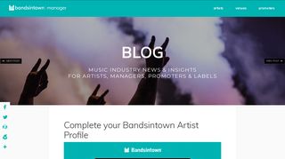 Complete your Bandsintown Artist Profile — Bandsintown Manager