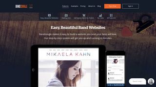 Build Your Own Band Website | For Musicians | Bandzoogle