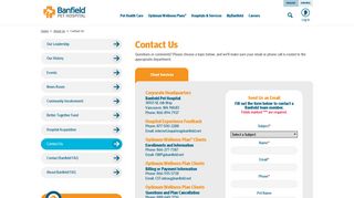 Contact Banfield Pet Hospital® - Corporate, Wellness Plan, Media ...
