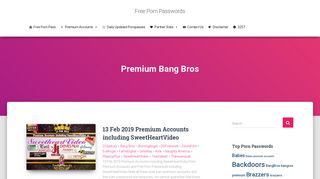 Bang Bros - Free Porn Passwords