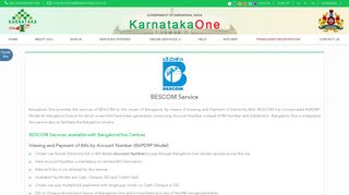 bescom - Karnataka One