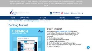 Booking Manual - Bangkok Airways