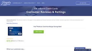 Visa Platinum Card From Bangor Savings Bank Review & Rating ...