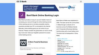 Banif Bank Online Banking Login - CC Bank