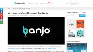Meet Your New Social Discovery App: Banjo | Pagemodo Blog