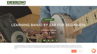 Learning Banjo By Ear For Beginners - Deering Banjos Blog