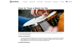 How to Tune a Banjo by Ear | ArtistWorks
