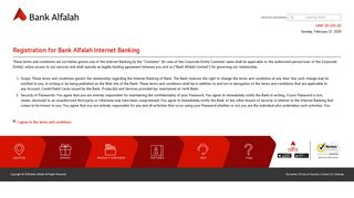 Register Now - Bank Alfalah - Internet Banking