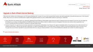 Upgrade to Bank Alfalah Internet Banking