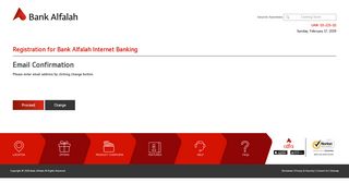 Registration for Bank Alfalah Internet Banking