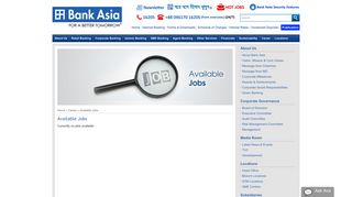 Available Jobs - Bank Asia Limited