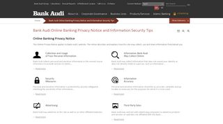 Bank Audi sae – Bank Audi Online Banking Privacy Notice and ...
