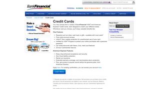 BankFinancial Credit Cards | BankFinancial