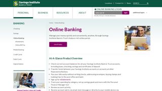 Online Banking Services | Bank Online | Savings Institute