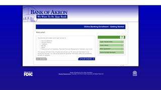 Bank of Akron Online Banking - Bank of Akron Internet Banking