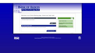Bank of Akron Internet Banking