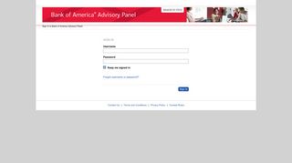 Sign In to Bank of America Advisory Panel - Bank of America Advisory ...