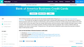 Bank of America Business Credit Cards – Best of 2019 - WalletHub