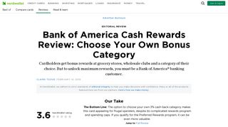 Bank of America Cash Rewards Review: Choose Your Own Bonus ...