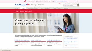 Bank of America Privacy