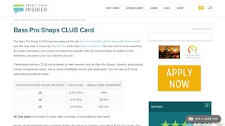 Bass Pro Shops CLUB Card - Info & Reviews - Credit Card Insider