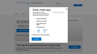 EDD Debit Card - Home Page - Bank of America