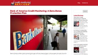 Bank of America Credit Monitoring: A Bare-Bones Protection Plan ...