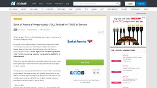 Bank of America Privacy Assist - FULL Refund for YEARS of Service ...