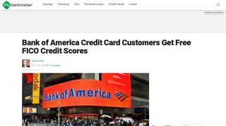 Bank of America Credit Card Customers Get Free FICO Credit Scores ...