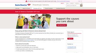 Charitable Giving With the Bank of America Charitable Gift Fund