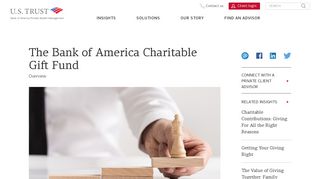 Bank of America Charitable Gift Fund | U.S. Trust