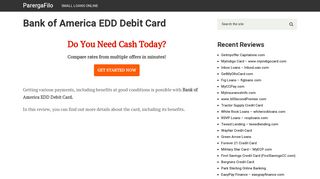 Bank of America EDD Debit Card Reviews of [2019] - ParergaFilo