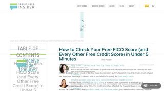 Check Your Free FICO Score (and Other Credit Scores) in 5 Minutes