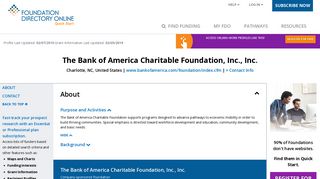 The Bank of America Charitable Foundation, Inc. | Find Grantmakers ...