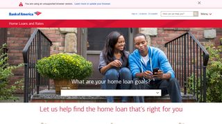 Home Loans and Today's Rates from Bank of America