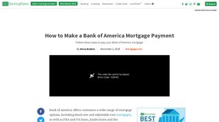 How to Make a Bank of America Mortgage Payment | GOBankingRates