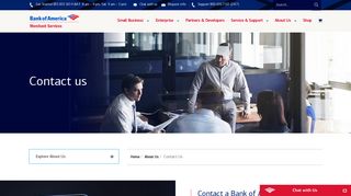 Contact Bank of America Merchant Services